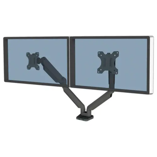 Dubbele monitorarm Platinum Series - Zwart - FELLOWES
