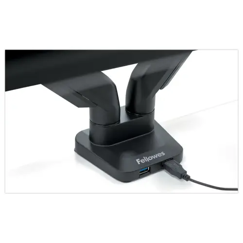 Dubbele monitorarm Platinum Series - Zwart - FELLOWES