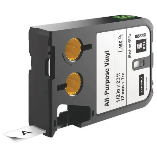 Ruban voor DYMO XTL labelmaker 12mm Zwart/Wit