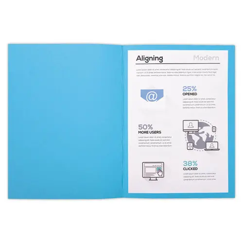 100 Inlegmappen 24 x 32cm Exacompta Forever gerecycleerd 170g
