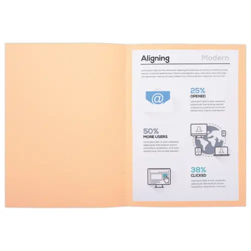 100  Inlegmappen 24 x 32cm Exacompta Forever gerecycleerd 170g 