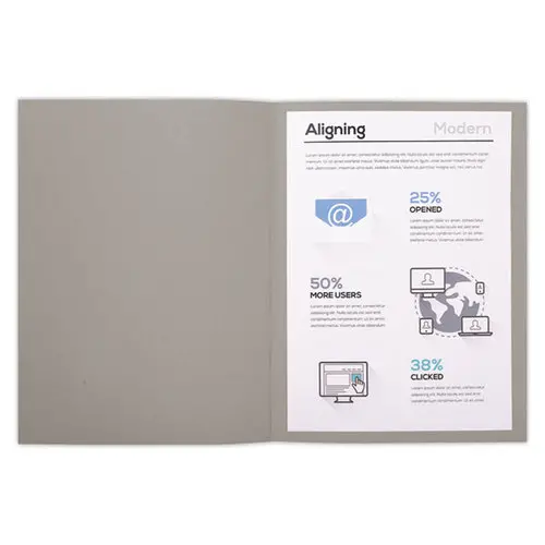 100 Inlegmappen 24 x 32cm Exacompta Forever gerecycleerd 170g