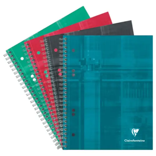 Spiraalschr. Clairefontaine geperforeerd Bind'O Block A5+, 5x5, 180 pg