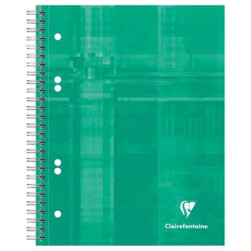 Spiraalschr. Clairefontaine geperforeerd Bind'O Block A5+, 5x5, 180 pg