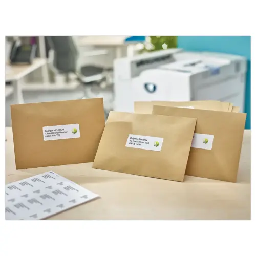 100 Laserlabels AVERY 38,1x21,2 mm, dus 6500 etiketten/doos