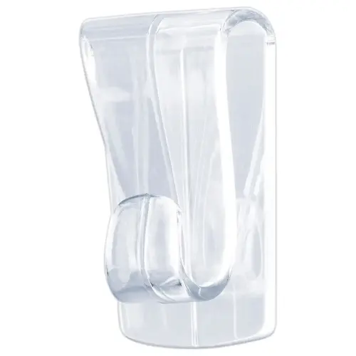 2 Zelfklevende haken voor transparante oppervlakken 1 kg - Set van 2 - TESA