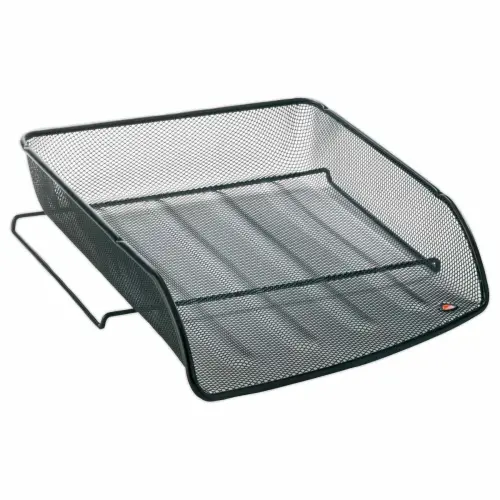 Brievenbakje MESH metaal - zwart - ALBA