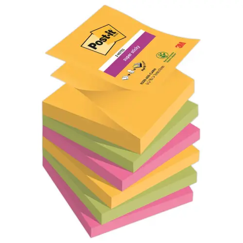 006 Super sticky herpositioneerbare Z-Notes 76x76 mm CARNAVAL - POST-IT