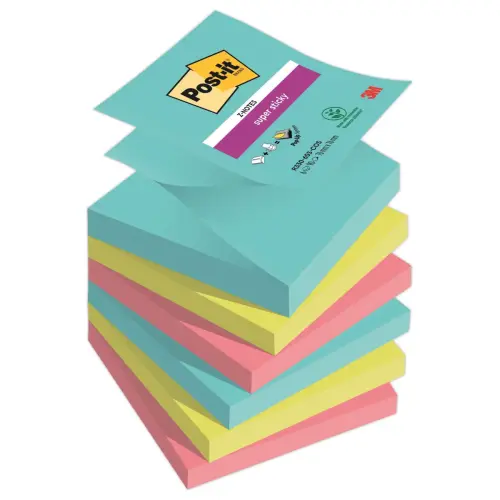006 Super sticky herpositioneerbare Z-Notes 76x76 mm - COSMIC - POST-IT