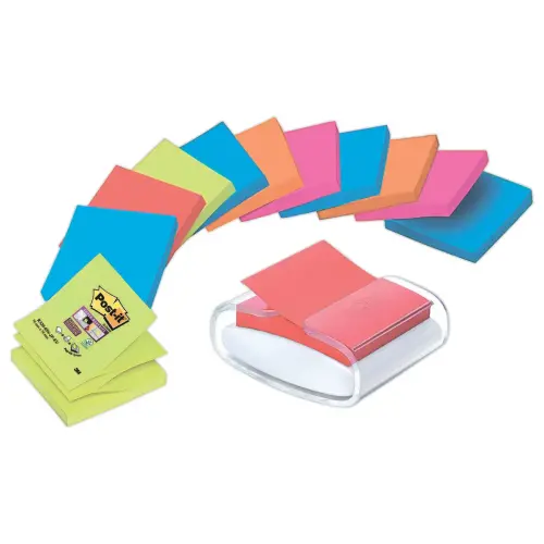 Blokken super sticky Z-Notes 76x76 mm + gratis dispenser - POST-IT