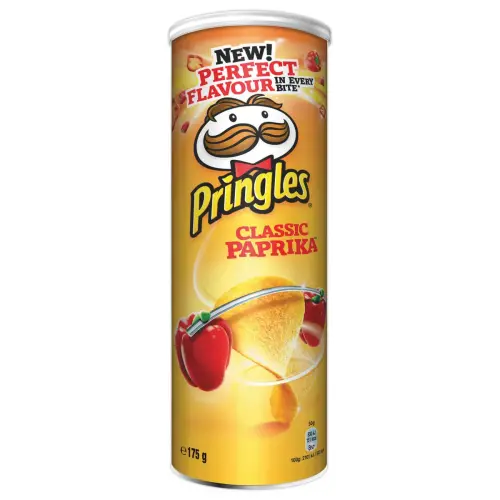 Chips Pringles paprika - doos van 175g.