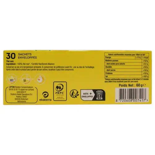 30 zakjes LIPTON Yellow thee