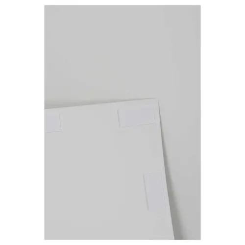Zelfklevend medelelingenbord B 46 x H 58 cm - Grijs
