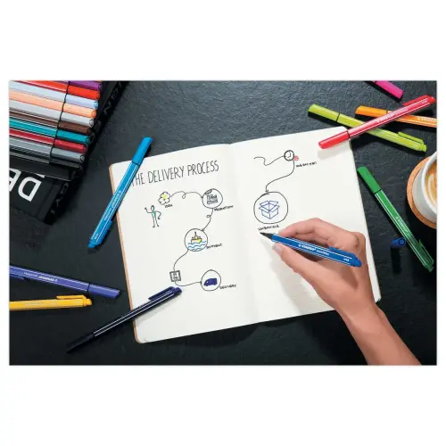 Viltstift PointMax - blauw - STABILO