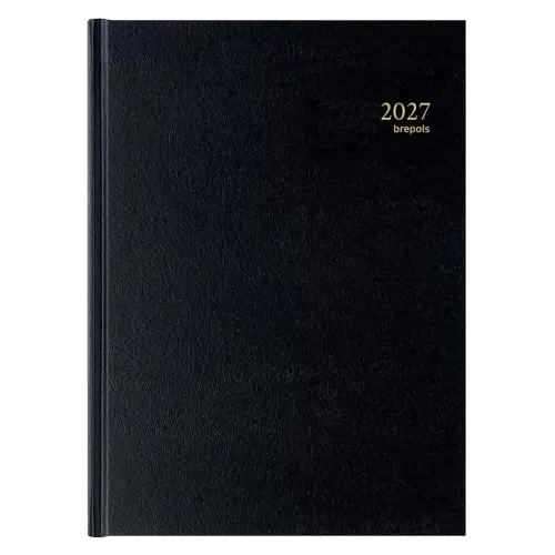 Dagagenda Bremax 2 Zwart  - 21 x 29 cm - BREPOLS 