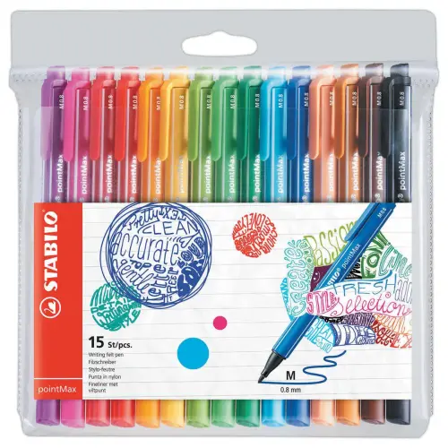 15 Fineliners PointMax - STABILO