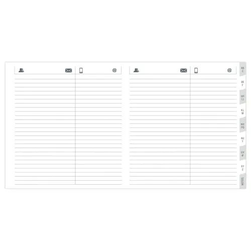 Telefoonrepertorium met indextabs - 16 x 16 cm