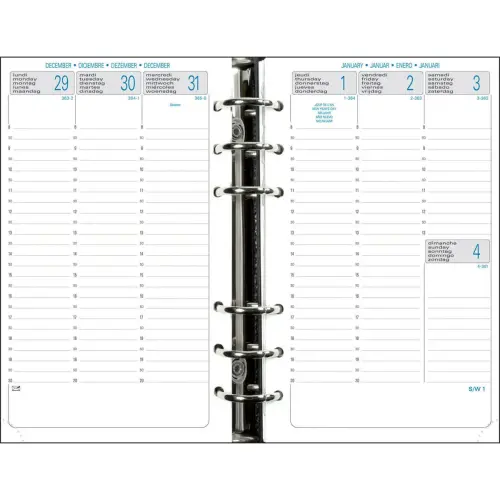 Navulling jaartal Exacompta Exatime17 - kolomvorm -10.5x17cm