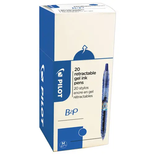 20 Intrekbare gelpennen B2P - Blauw - PILOT