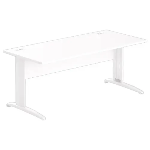 Bureau BUENOS AIRES - wit en witte poten 180x80 cm