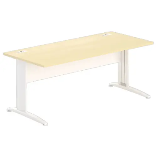 Bureau Buenos Aires - Blad beuk en witte poten - 180x80 cm 
