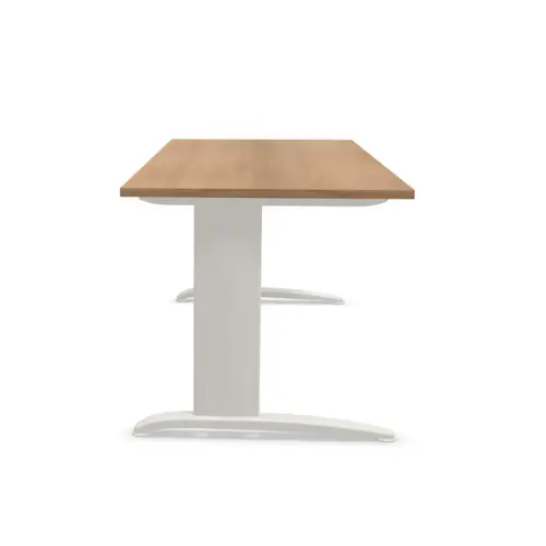Bureau Buenos Aires - Blad notenhout en aluminium poten - 180x80 cm