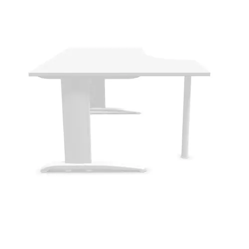 Bureau BUENOS AIRES compact terug naar links wit/wit, L160 