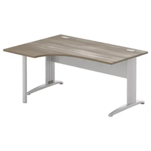 Bureau BUENOS AIRES compact terug naar links notelaar/alu, L160