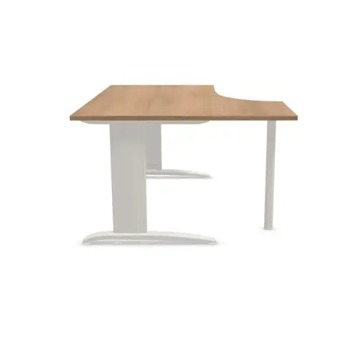 Bureau BUENOS AIRES compact terug naar links notelaar/alu, L160