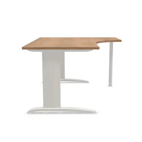 Bureau BUENOS AIRES compact rechts terug noot/alu, L160 