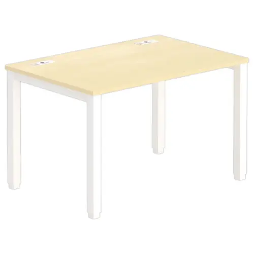 Bureau BRUXELLES 120 x 80 beuken - witte poten