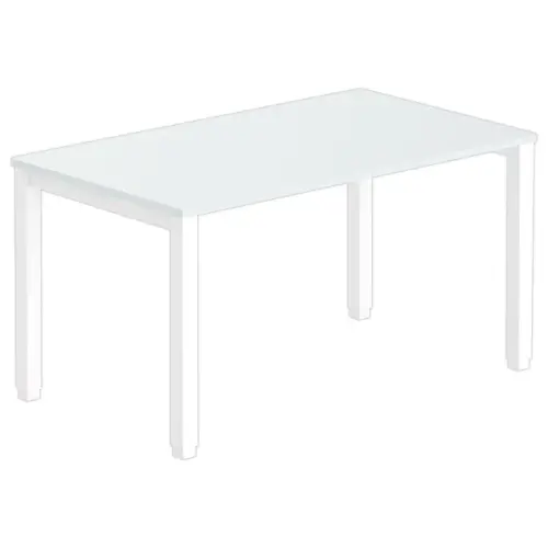 Bureau BRUXELLES 140 x 80 grijs - witte poten