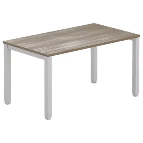 Bureau BRUXELLES 140 x 80 noten - aluminium poten