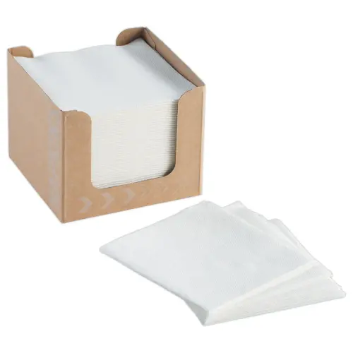 50 Cocktailservetten - 20 x 20 cm - Wit - DUNI