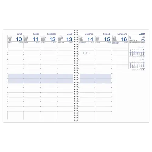 Weekagenda Fiducial - 21 x 27 cm - donkerblauw