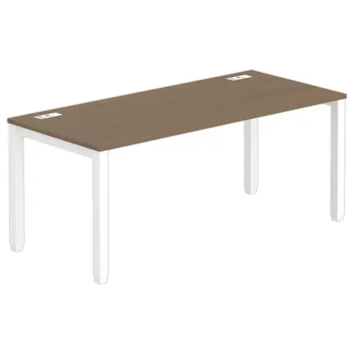 Bureau BRUXELLES 180 x 80 noten - witte poten 