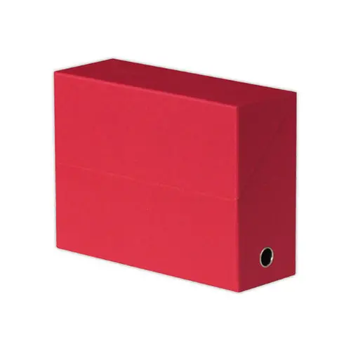 Opbergdoos - Bekleed - Rug 12 cm - Rood - OXFORD