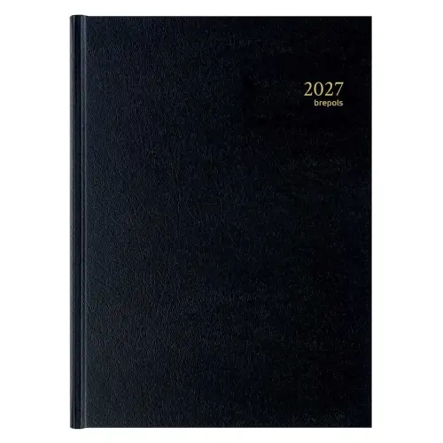 Dagagenda 2027 zwart Bremax 1 - 21 x 29 cm - BREPOLS
