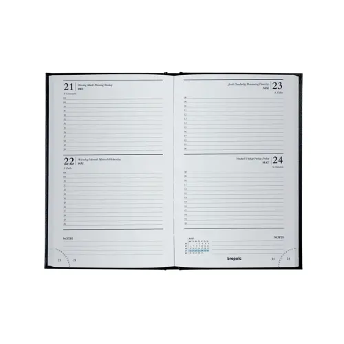 Agenda BREPOLS Saturnus 13,3x20,8 cm 2dagen/pag.