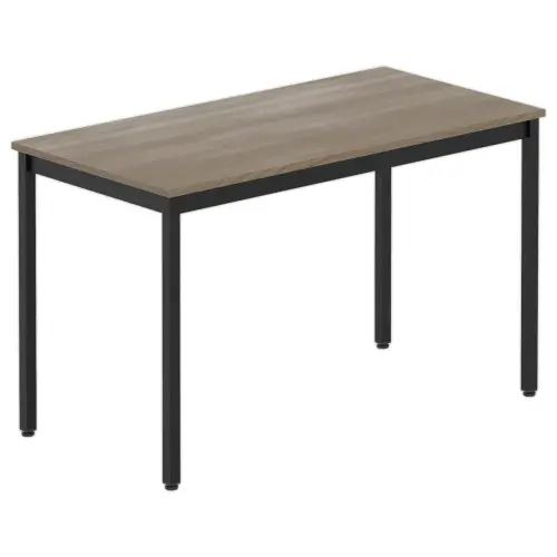 Rechthoekige multifunctionele tafel 120 x 60 walnoot / zwart
