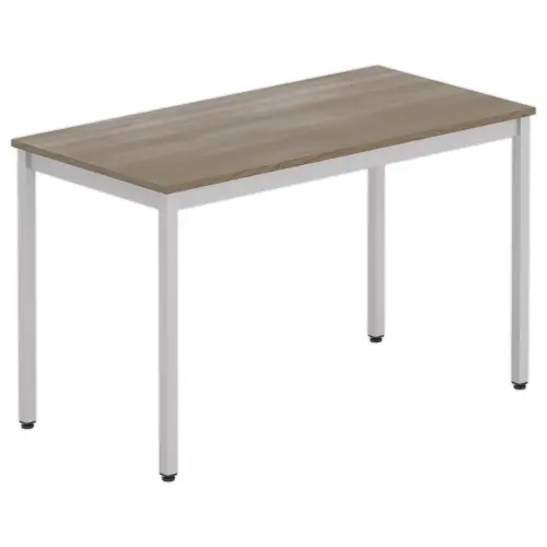 Rechthoekige multifunctionele tafel 120 x 60 notenhout / aluminium
