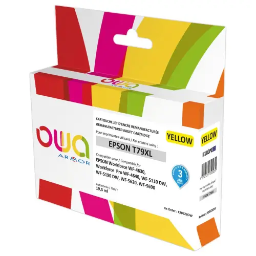 Inkjetcartridge ARMOR equivalent aan EPSON T7904 Geel