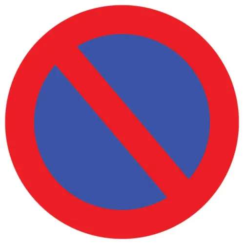 Plakband vloer Verboden te parkeren 