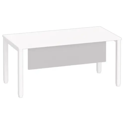 Melamine achterwand L 160 aluminium
