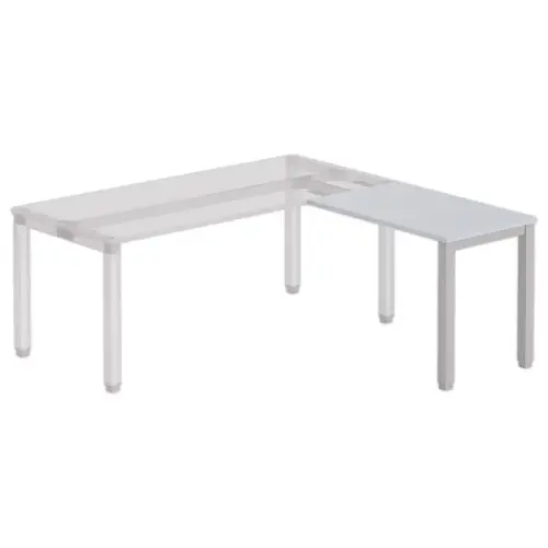 Retour BRUSSEL 98 x 60 grijze plaat - aluminium poten