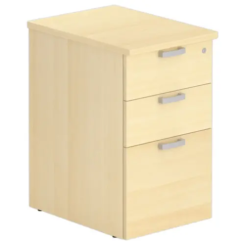 Bureaukast - 3 laden - Beuken - Diepte 60 cm