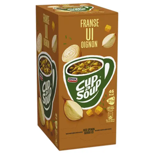 21 Champignoncrèmezakjes + croutons Cup a Soup
