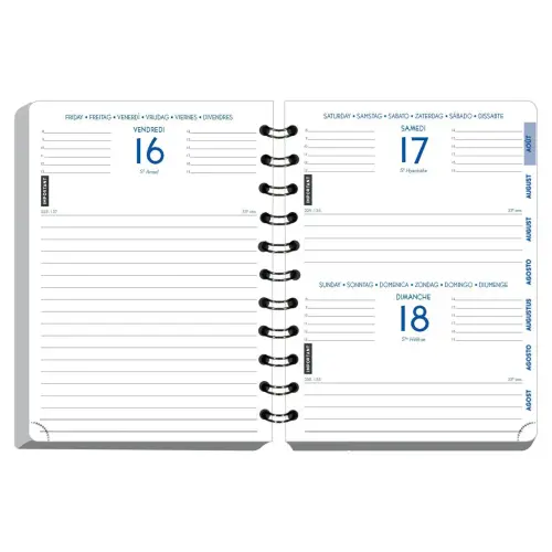 Dagelijkse agenda Exacompta Forum - 12x17cm - Kaki