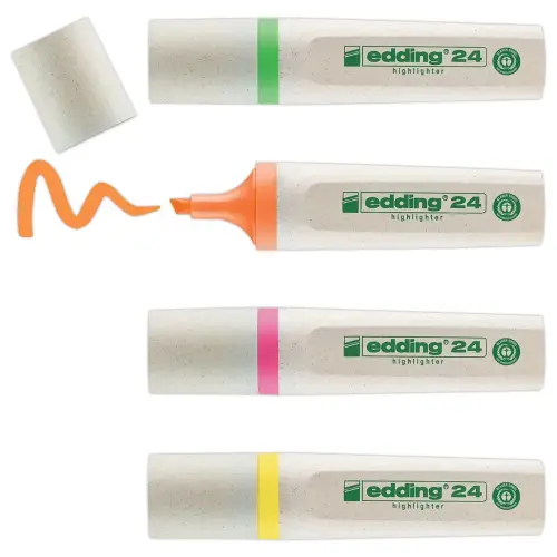 4  Markeerstiften met brede punt - ECOLINE E24 - EDDING 