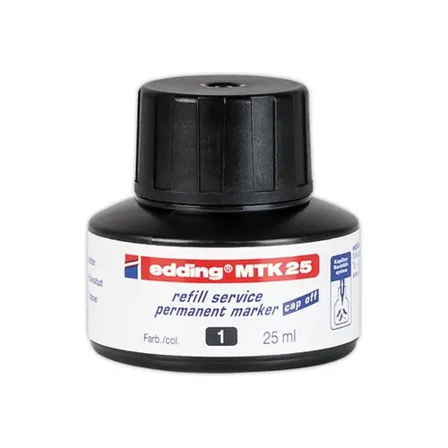 Navulling voor permanent markers - Noir - EDDING